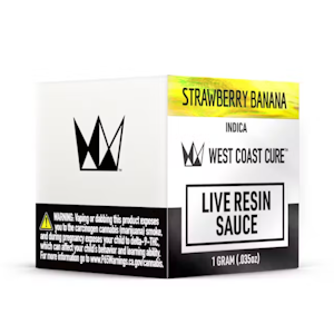 WEST COAST CURE - WCC Strawberry Banana Live Resin Sauce 1g