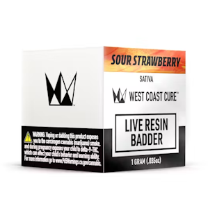 WEST COAST CURE - WCC Sour Strawberry Live Resin Badder (S) 1g
