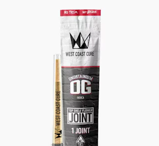 West Coast Cure - WEST COAST CURE 1G Unobtainium OG Preroll