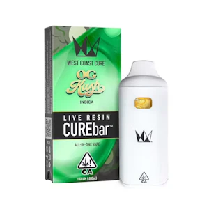 WEST COAST CURE - WCC OG Kush Live Resin CureBar Ready To Use Vape (I) 1g