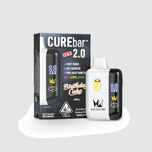 WEST COAST CURE - WCC Birthday Cake CureBar 2.0 Ready To Use Vape (I) 1g