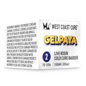 WCC Gelpaya Live Rosin Cold Cure Badder Tier 2 1g