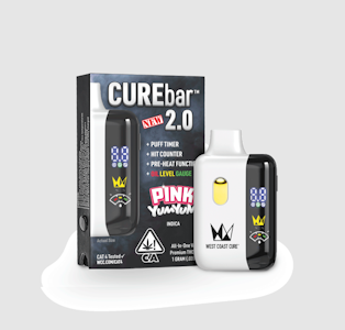 WEST COAST CURE - WCC Pink Yum Yum CureBar 2.0 Ready To Use Vape (I) 1g
