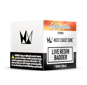 WEST COAST CURE - WCC Gelonade Live Resin Badder (H) 1g