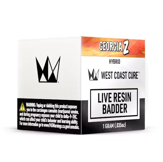 West Coast Cure - WCC Geogia Z Live Resin Badder (H) 1g Main Image