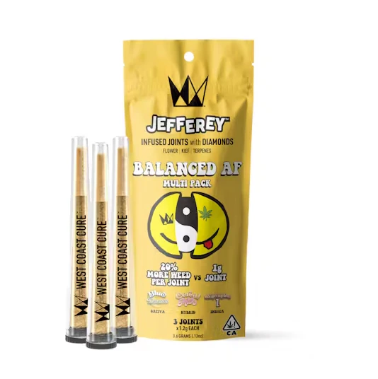 West Coast Cure - WCC "Balanced AF" Jefferey Prerolls Multi Pack (I/H/S) 3.6g Main Image