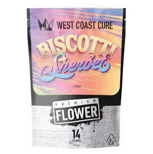 WEST COAST CURE - WCC Biscotti Sherbet Flower (H) 14g