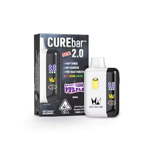 WEST COAST CURE - WCC Granddaddy Purple CureBar 2.0 Ready To Use Vape (I) 1g