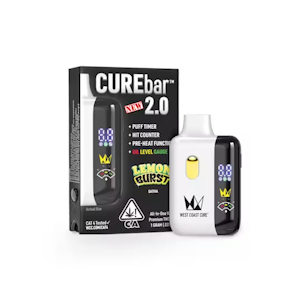 WEST COAST CURE - WCC Lemon Burst CureBar 2.0 Ready To Use Vape (S) 1g