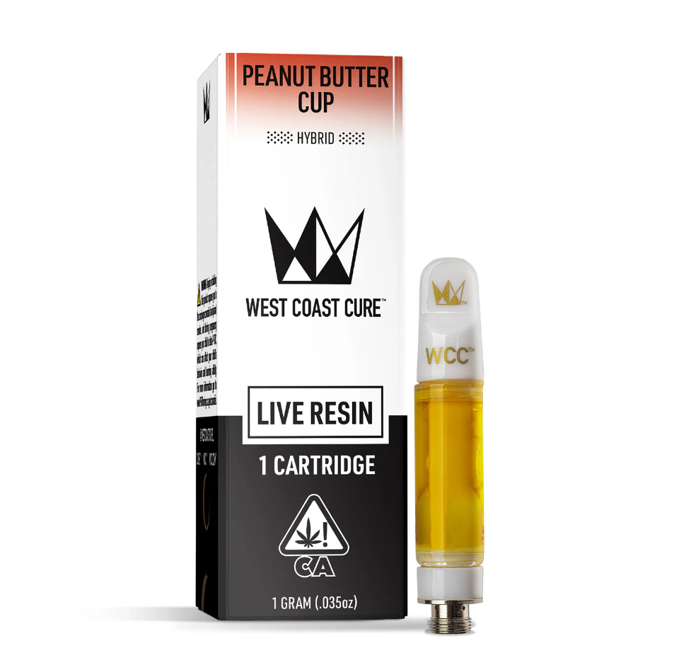 West Coast Cure - WCC Peanut Butter Cup Live Resin Cart 1g Main Image