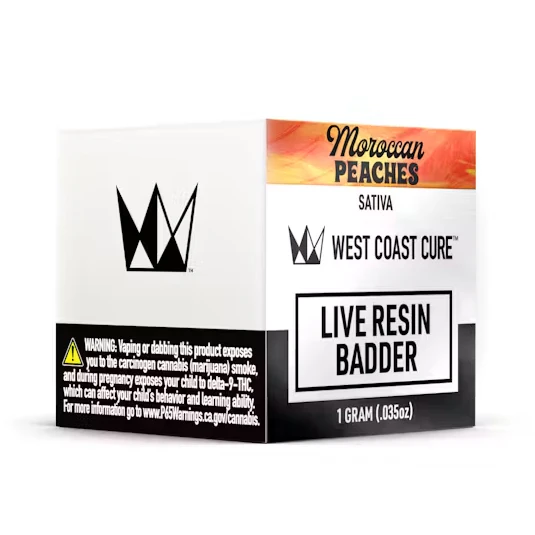 West Coast Cure - WCC Moroccan Peaches Live Resin Badder (S) 1g Main Image