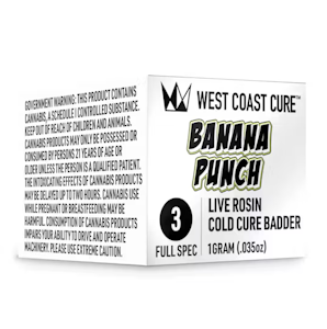 WEST COAST CURE - WCC Cereal Milk Live Rosin Cold Cure Badder Tier 3 1g