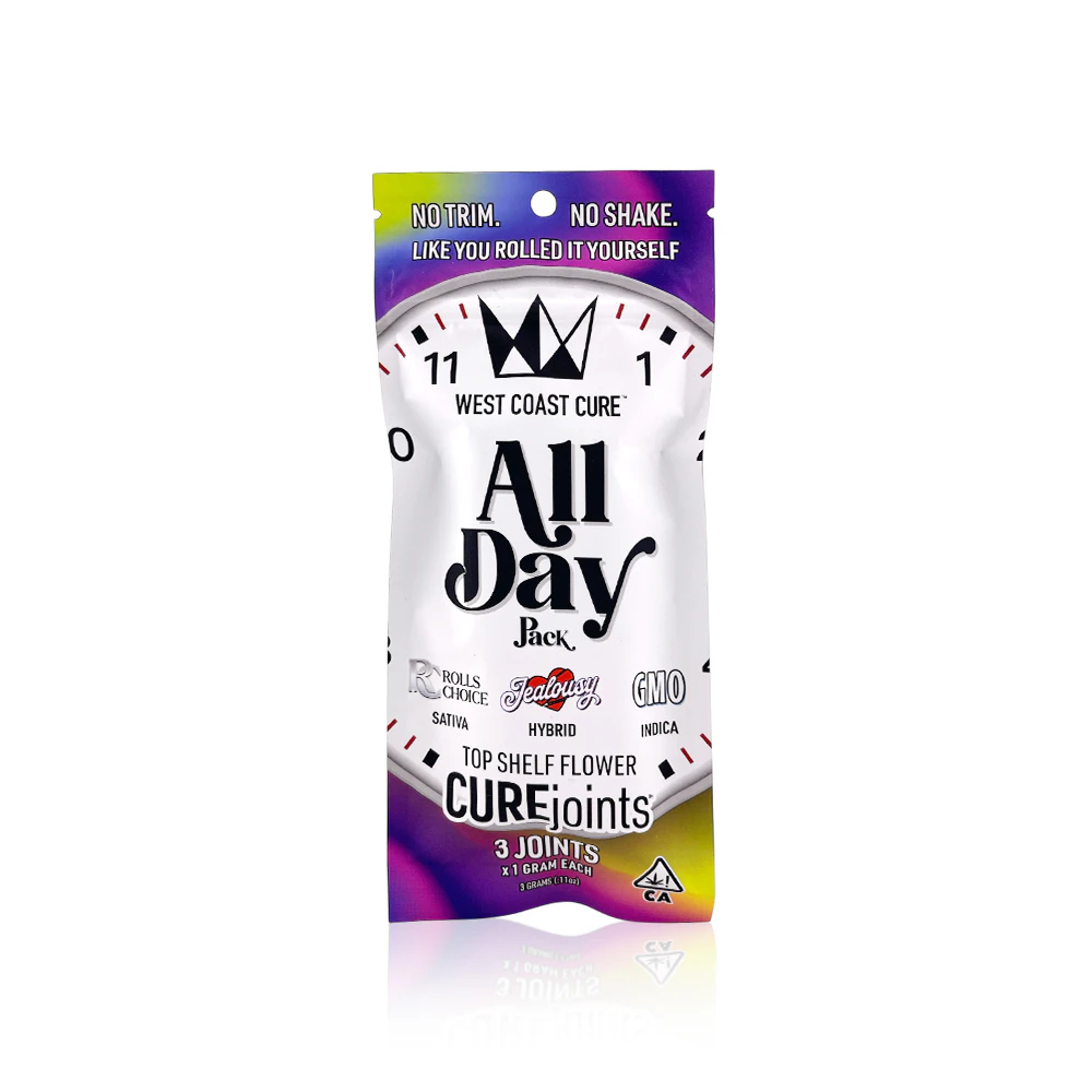 West Coast Cure - WEST COAST CURE - Preroll - All Day Pack - 3-Pack - 3G Main Image