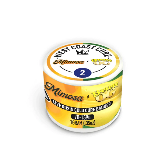 West Coast Cure - West Coast Cure - Mimosa x Banana Tier 2 Rosin Cold Cure Badder 1g Main Image