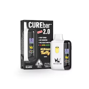 WEST COAST CURE - WCC Banana Taffy CureBar 2.0 Ready To Use Vape (H) 1g