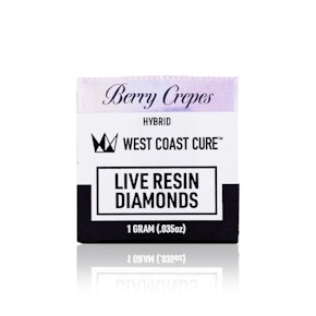 WEST COAST CURE - Concentrate - Berry Crepes - Live Resin Diamonds - 1G