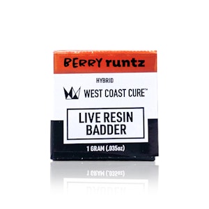 WEST COAST CURE - WEST COAST CURE - Concentrate - Berry Runtz - Live Resin Badder - 1G