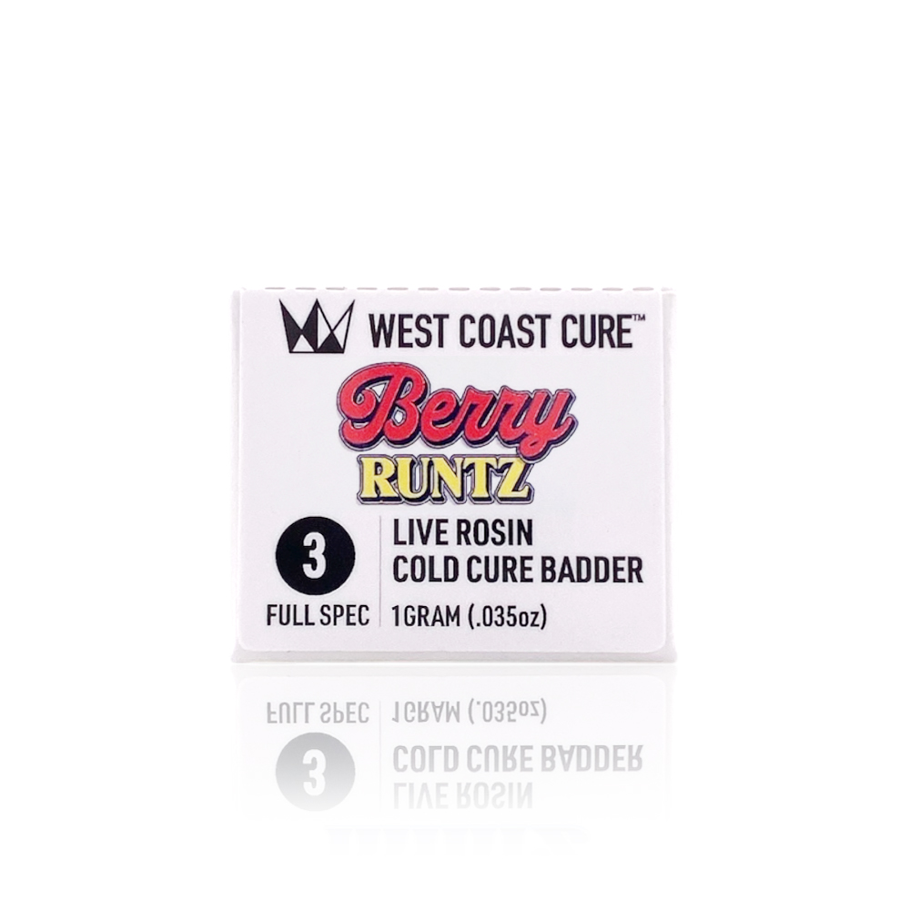 WEST COAST CURE - Concentrate - Berry Runtz - Tier 3 - Cold Cure Badder - 1G