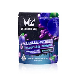 WEST COAST CURE - WEST COAST CURE - Edible - Blueberry - Live Ice Water Hash - Gummies - 100MG
