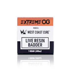 WEST COAST CURE - Concentrate - Extreme OG - Live Resin Badder - 1G