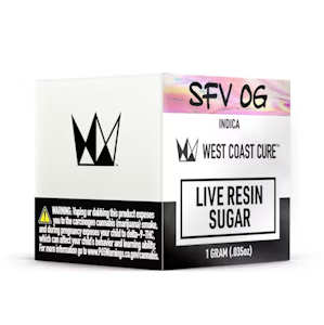 WEST COAST CURE - WCC SFV OG Live Resin Sugar 1g