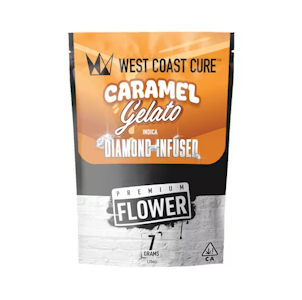 WEST COAST CURE - WCC Caramel Gelato Diamond Infused Flower (I) 7g