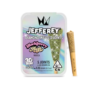 WEST COAST CURE - WCC Jefferey Blackberry Kush infused preroll pack 3.25g