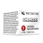 WCC Chemdog Live Rosin Cold Cure Badder Tier 1 1g