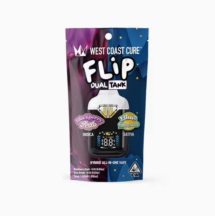 West Coast Cure - West Coast Cure - All In One - Hybrid - Blackberry Kush x Blue Dream - CUREbar Flip (1g) Main Image