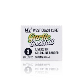 WEST COAST CURE - Concentrate - Garlic Cocktail - Tier 3 - Cold Cure - 1G