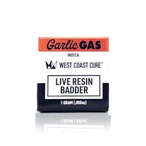 WEST COAST CURE - Concentrate - Garlic Gas - Live Resin Badder - 1G