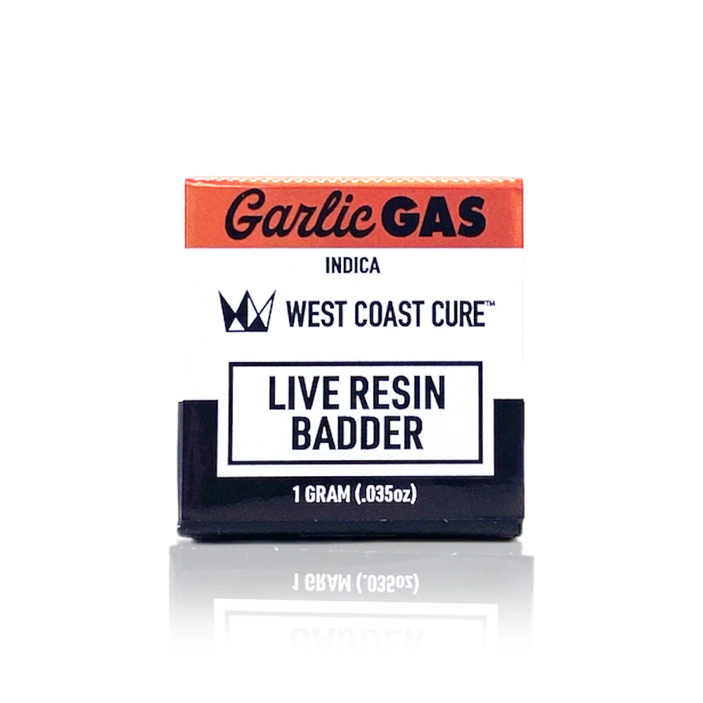 West Coast Cure - WEST COAST CURE - Concentrate - Garlic Gas - Live Resin Badder - 1G Main Image