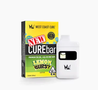 WEST COAST CURE - WEST COAST CURE 1G Lemon Burst Disposable CureBar