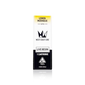 WEST COAST CURE - WEST COAST CURE - Cartridge - Lemon Meringue - Live Resin - 1G