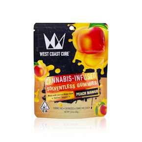 WEST COAST CURE - Edible - Peach Mango - Live Ice Water Hash - Gummies - 100MG