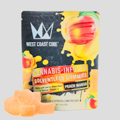 West Coast Cure 100mg Peach Mango Hash Gummies