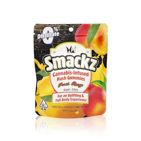 WEST COAST CURE - Edible - Peach Mango - Live Ice Water Hash - Gummies - 100MG