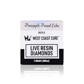 WEST COAST CURE - Concentrate - Pineapple Pound Cake - Live Resin Diamonds - 1G