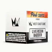 West Coast Cure - Badder - Hybrid - Pink Certz - (1g)