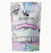 West Coast Cure - Diamond Infused Flower - Indica - Purpscotti - (7g)