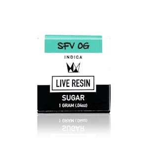 WEST COAST CURE - WEST COAST CURE - Concentrate - SFV OG - Live Resin Sugar - 1G