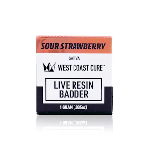 West Coast Cure - WEST COAST CURE - Concentrate - Sour Strawberry - Live Resin badder - 1G