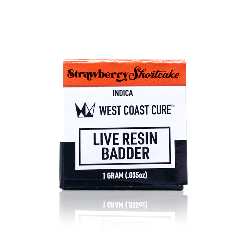 West Coast Cure - WEST COAST CURE - Concentrate - Strawberry Shortcake - Live Resin Badder - 1G Main Image