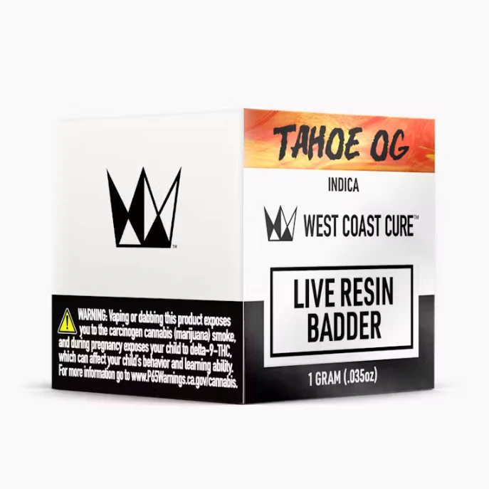 West Coast Cure - West Coast Cure - Badder - Indica - Tahoe OG - (1g) Main Image