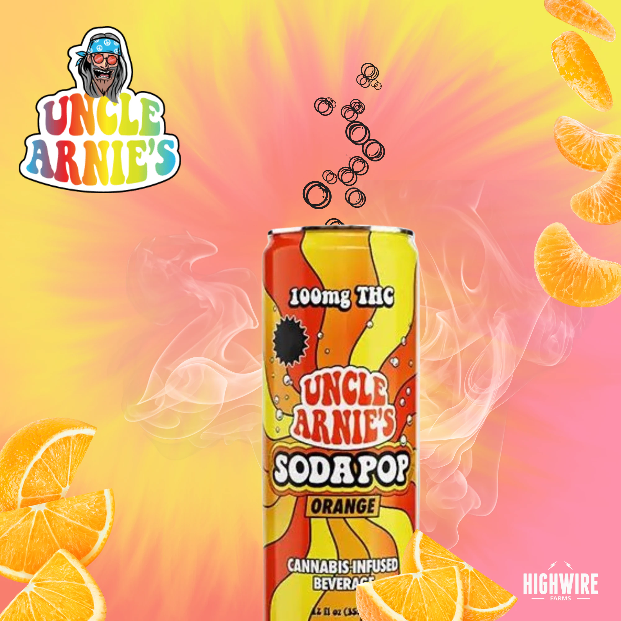 Uncle Arnies - Uncle Arnie's Orange Pop 100mg Main Image