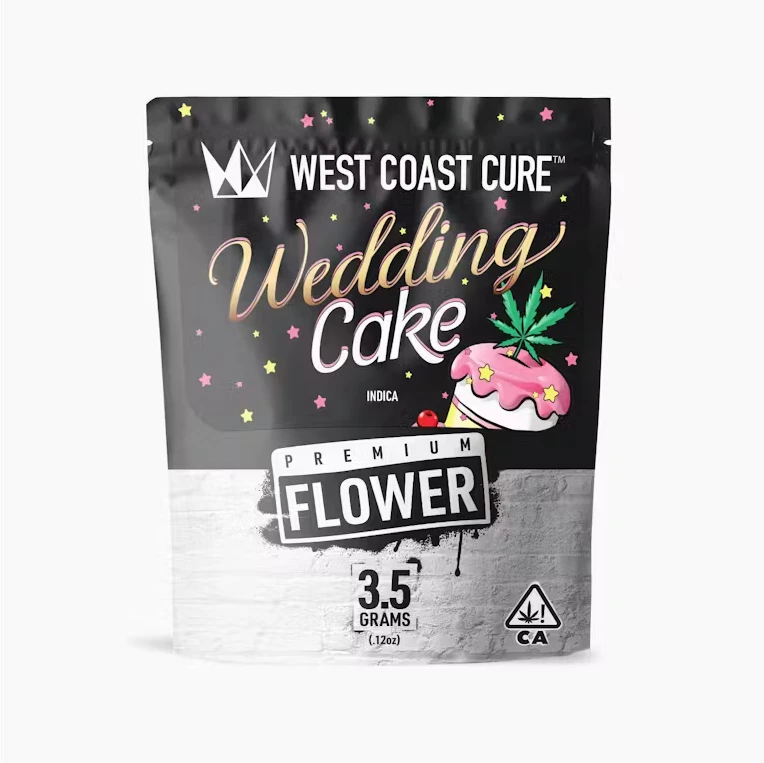 West Coast Cure - West Coast Cure - Premium Outdoor - Indica - Wedding Cake - (3.5g) Main Image