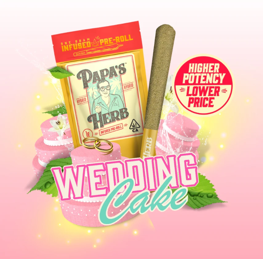 Papa's Herb - Papa's Herb - Wedding Cake - 1g Infused Pre-Roll Main Image