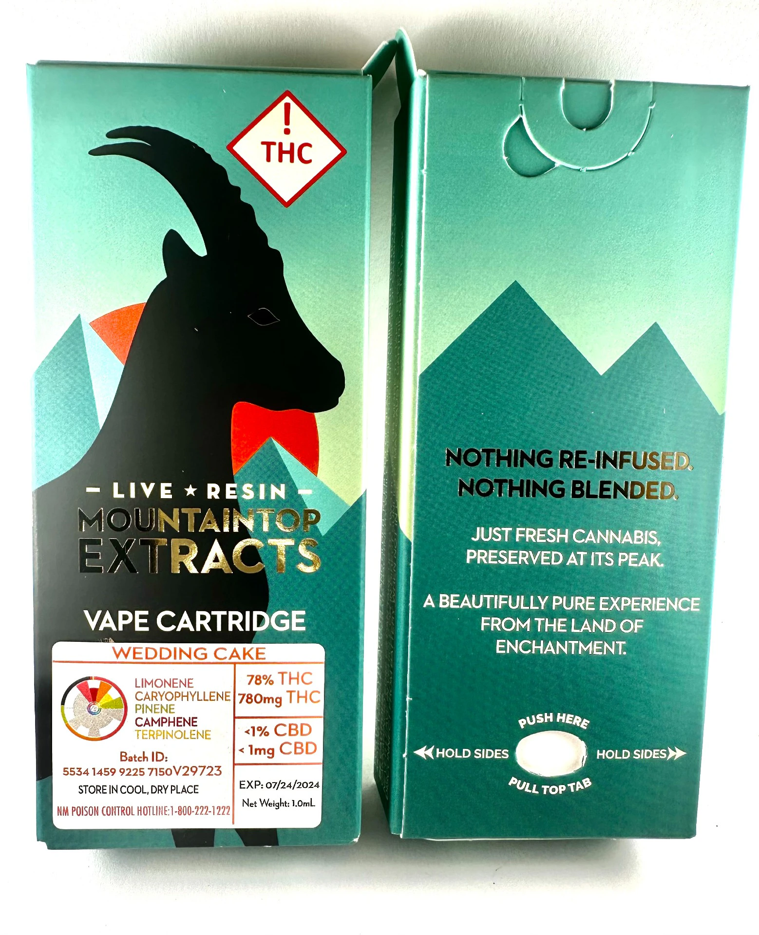 Mountaintop Extracts - Mountain Top Extracts - Stellar OG - Live Resin - Vape Cartridge - 1G Main Image