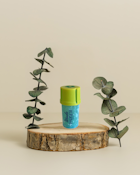 Grinder and Storage Case Light Blue Marble