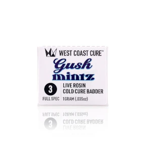 WEST COAST CURE - Concentrate - Gush Mintz - Tier 3 - Cold Cure Badder - 1G